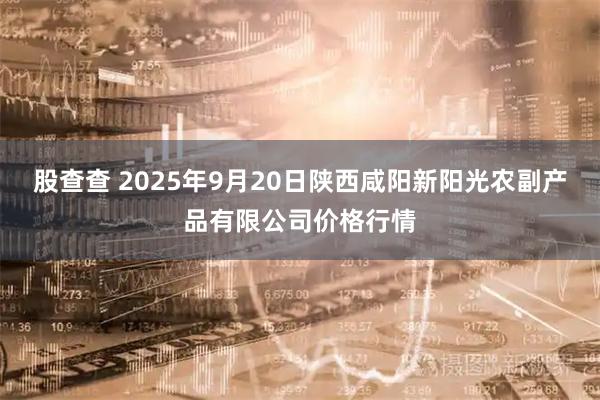 股查查 2025年9月20日陕西咸阳新阳光农副产品有限公司价格行情